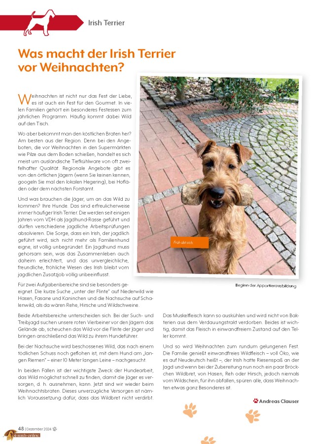 Bericht Andreas Clauser